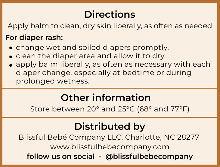 Blissful Bebé Diaper Balm